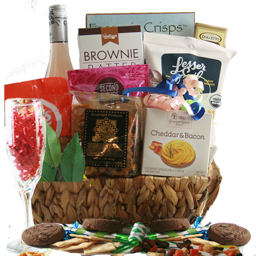 Hats Off to You Wine Gift Basket
